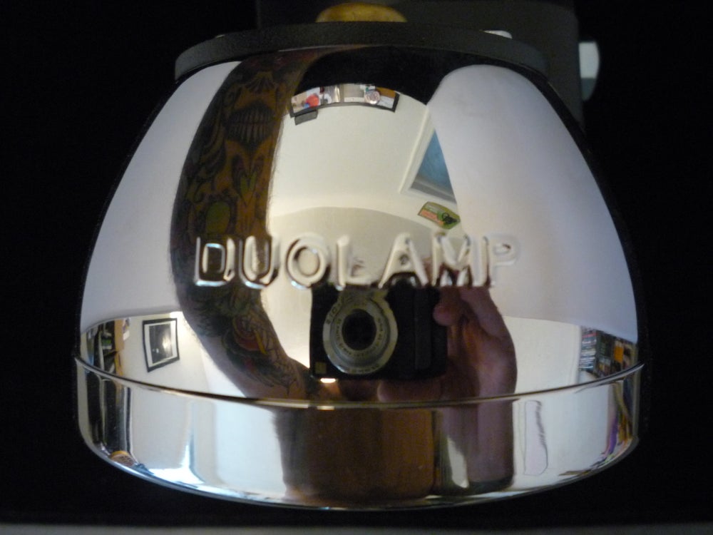 28 Duolamp Tail Light-Polished W/Original Red Lens - No School Choppers