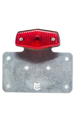 Tail Light License Plate Mount for Lucas Style Lights - No School Choppers