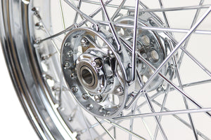 16" Front or Rear Spoke Harley Wheel with Chrome Hub Panhead Knucklehead