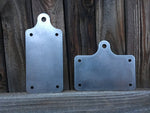 Vertical or Horizontal Raw License Plate Mount for LED lights - No School Choppers