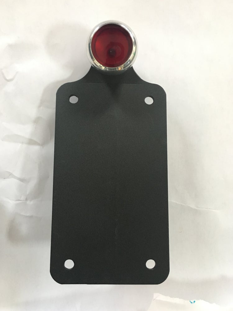 Vertical Axle Mount License Plate Bracket for LED light - No School Choppers
