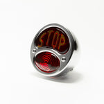 28 Duolamp Tail Light-Polished W/Stop Lens - No School Choppers